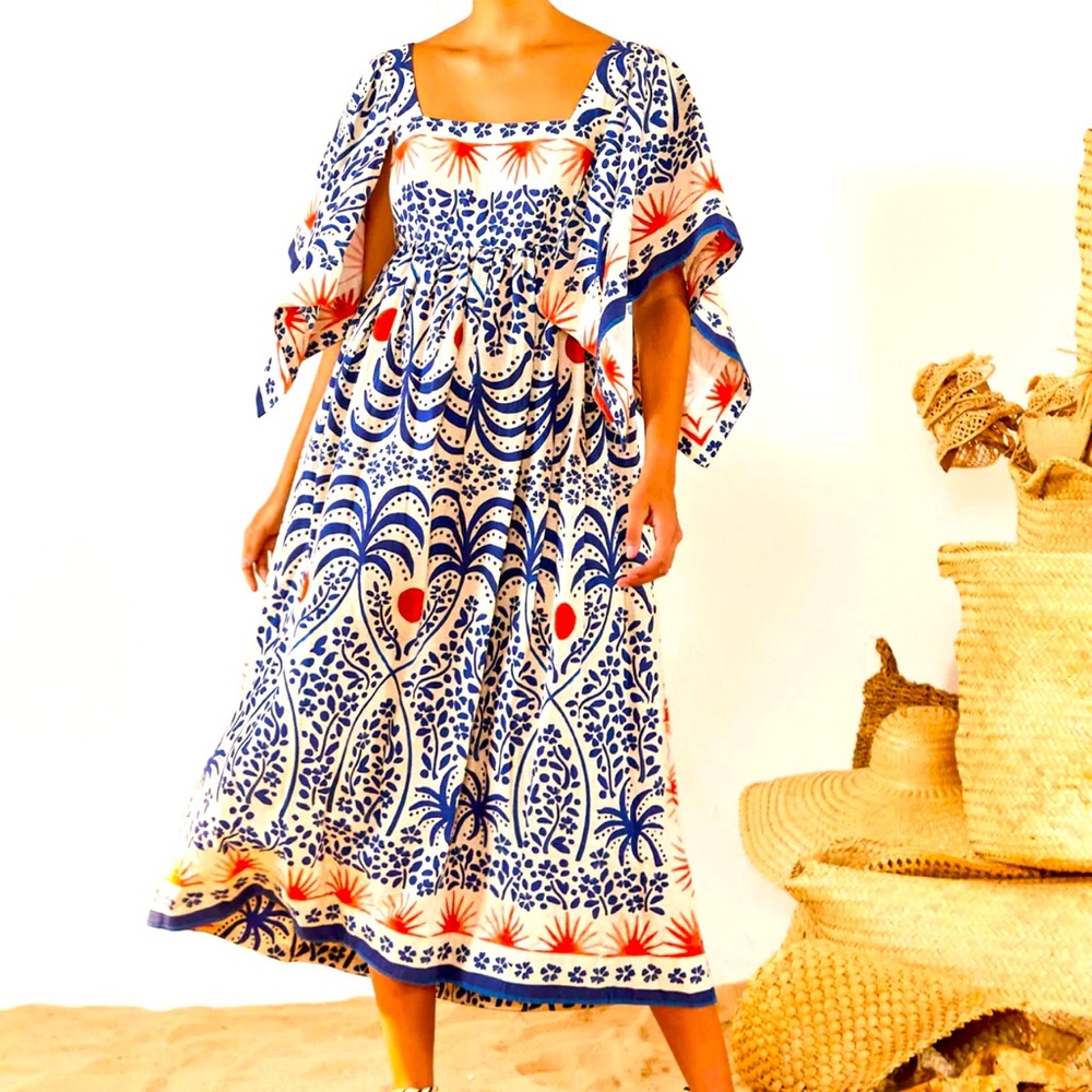Farm Rio Afternoon Breeze Midi Dress